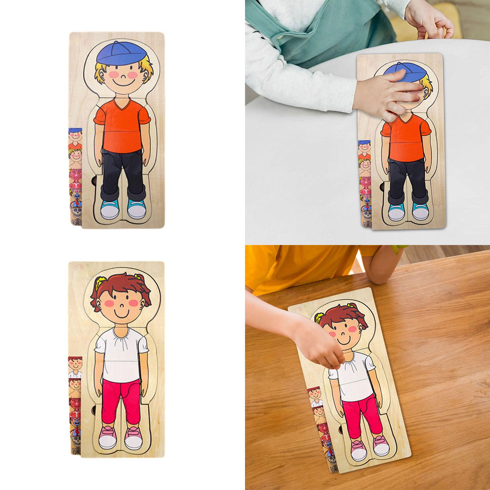 Human Body Puzzle - Houten Menselijk Lichaam Puzzel Speelgoed Vroeg