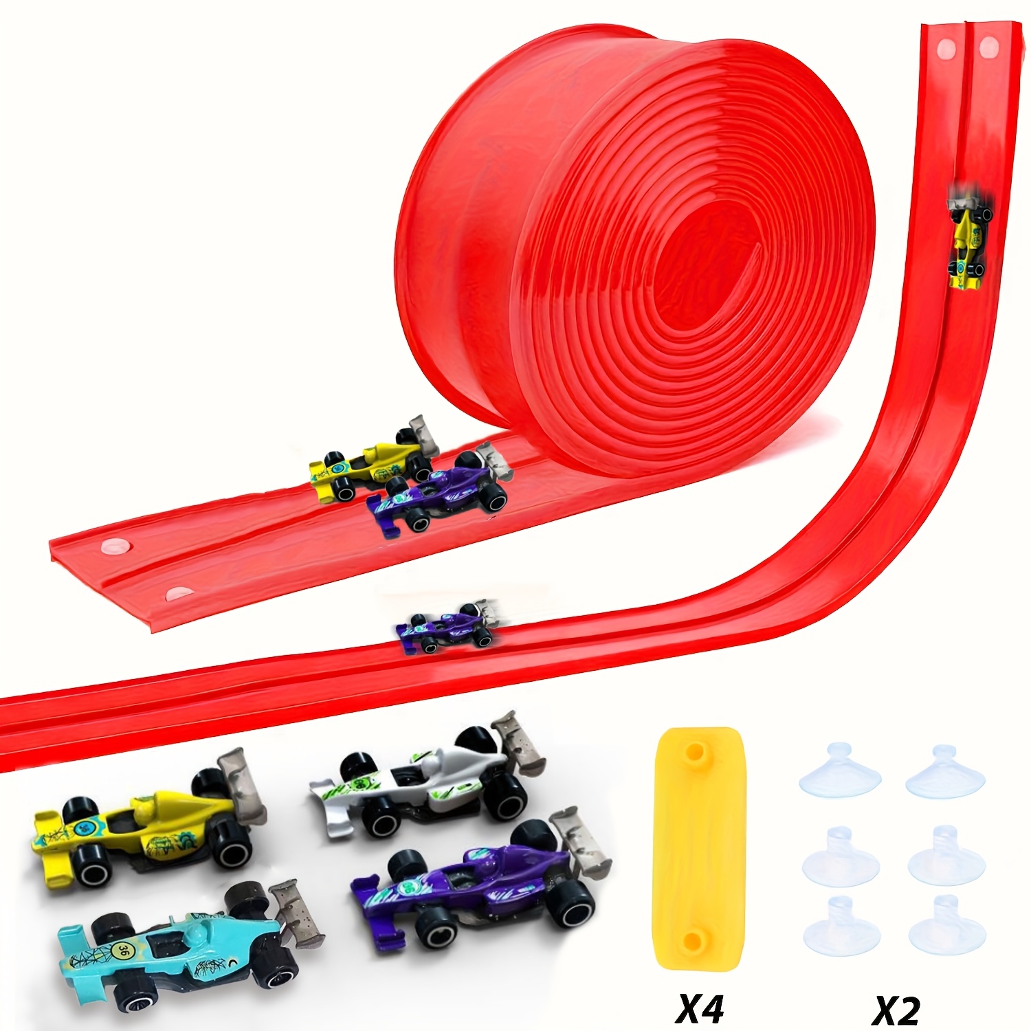 Kids Educational Gadget - Flexibel Buigbaar Racebaan Speelgoed 4m DIY