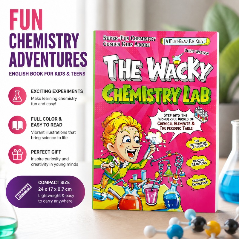 Educational Cartoon For Kids - Het Gekke Chemie Laboratorium: Stripboek voor