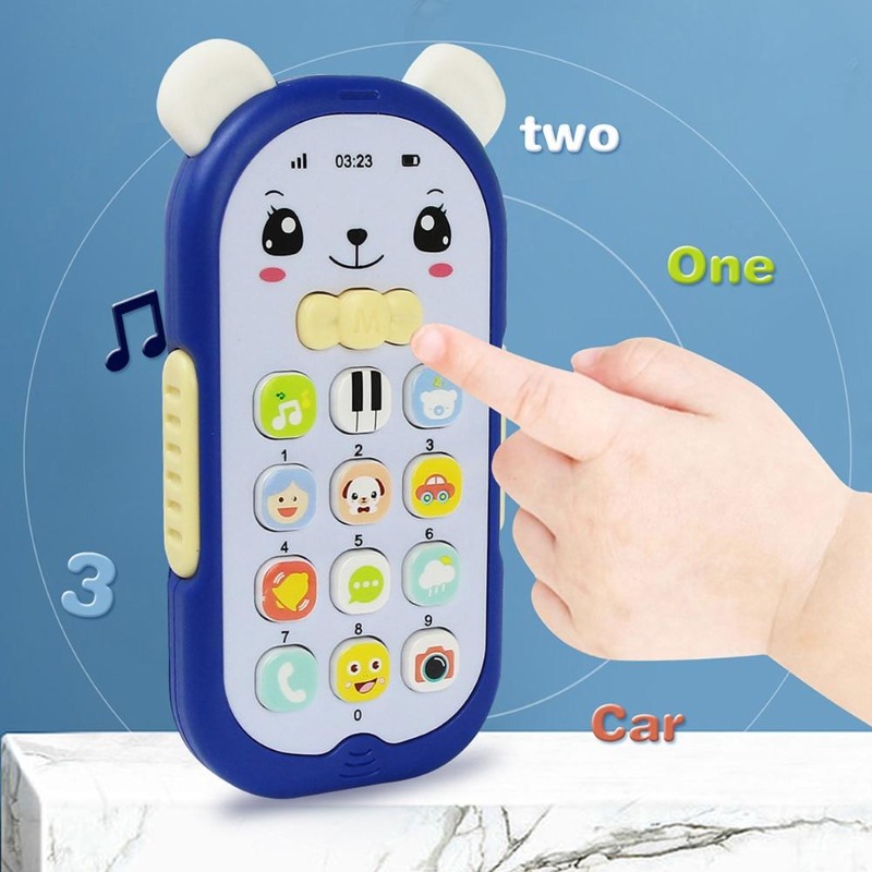 Kids Education Mobile - Babytelefoon speelgoedtelefoon muziekgeluidsmachine voor kinderen baby
