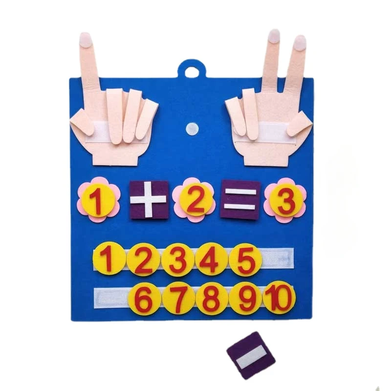 Human Body Puzzle - Kid Montessori Speelgoed Vilt Vinger Nummers