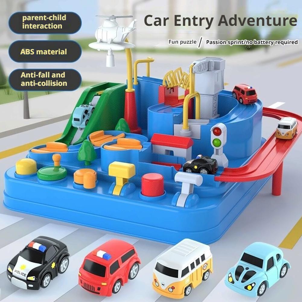 Kids Education Material - Racing Rail Car Model Treinspoor Avontuur