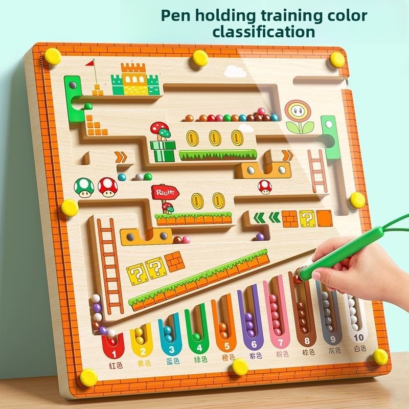Human Body Puzzle - Magnetische kleur en nummer doolhof Leren