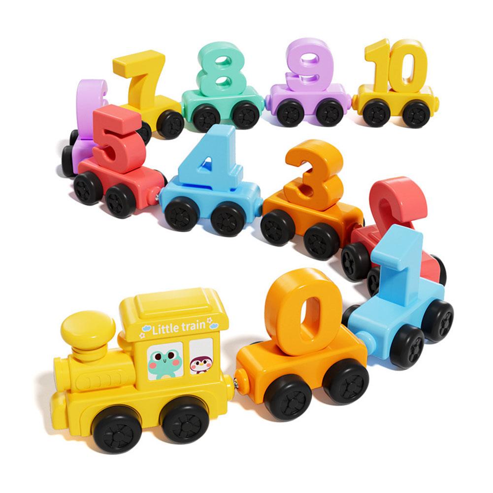 Kids Educational Gadget - Montessori Educatief Speelgoed Treinset Houten Magnetische