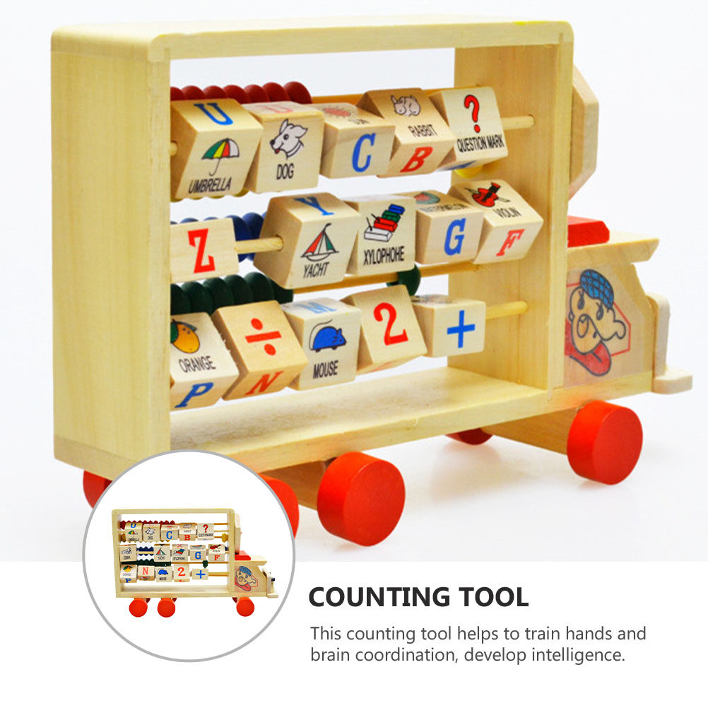 Houten standaard voor een reke - Kids Education Calculator recensie en prijs