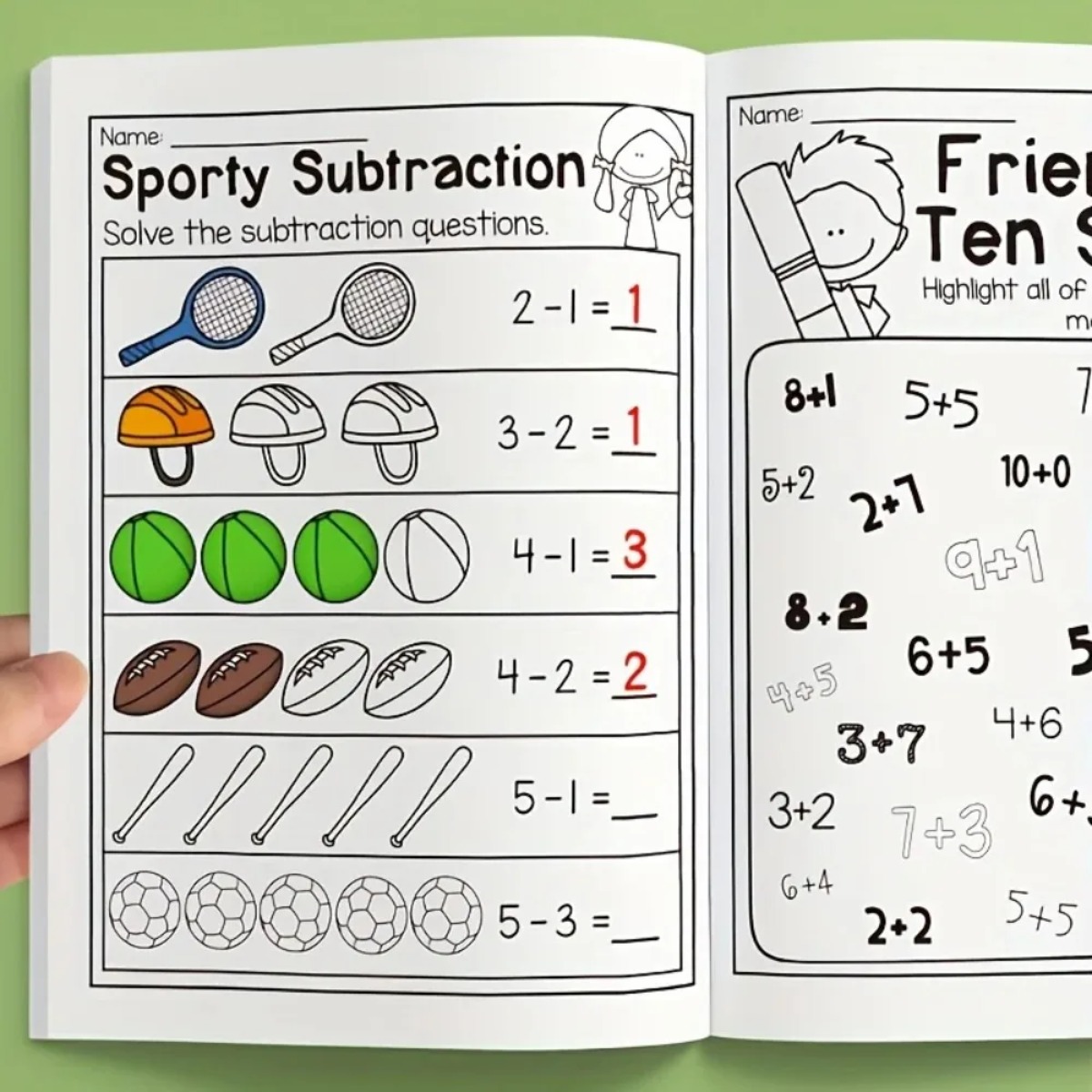 Wiskunde oefenboek, optel- en  - Kids Education Worksheet recensie en prijs