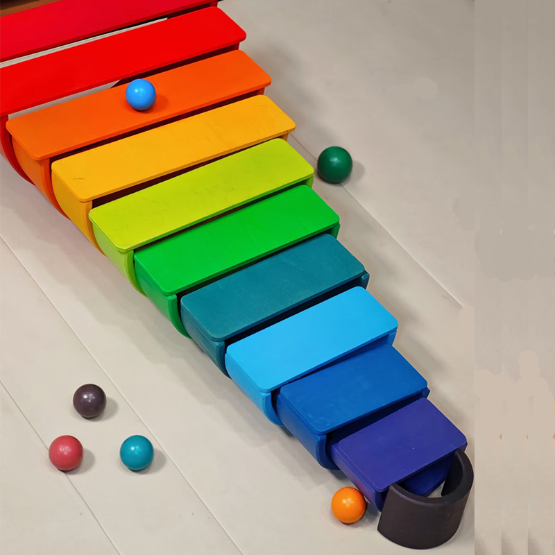 Houten regenboogblok Kleurrijk - Kids Education Material recensie en prijs