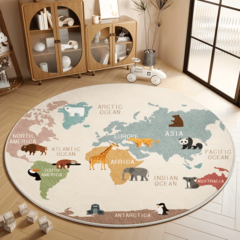 Kinderwereldkaartkleed Pluche  - Kids Education Nursery recensie en prijs