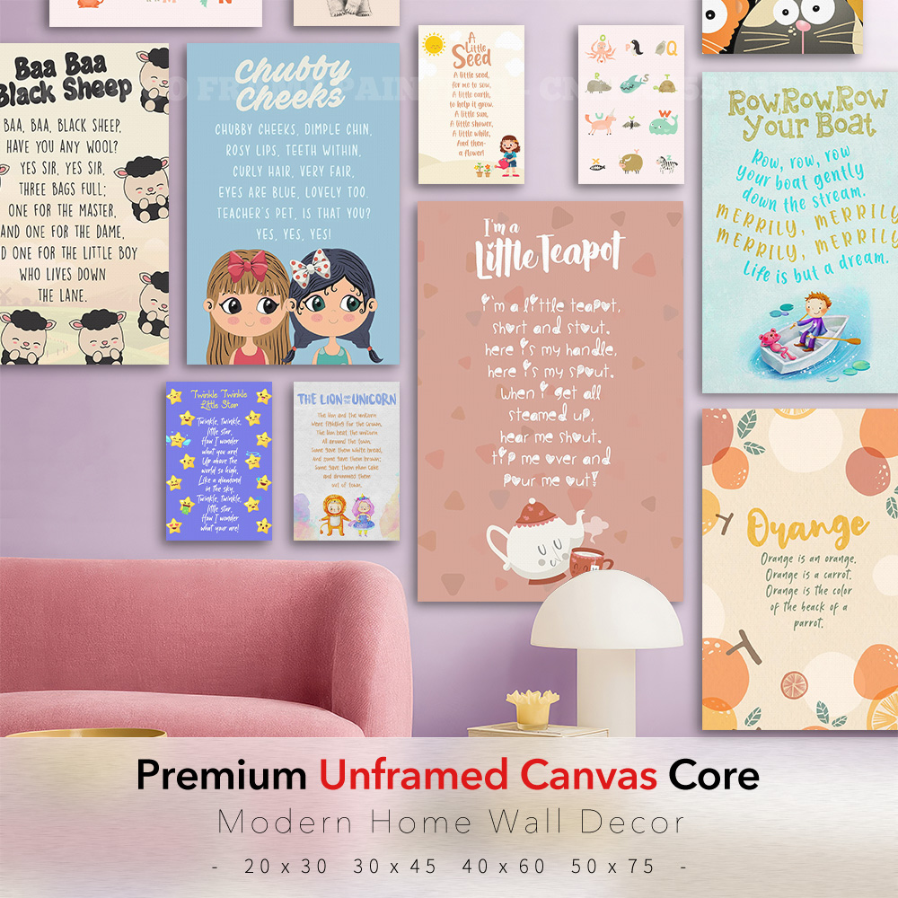Klassieke kinderliedjes canvas - Kids Education Rhymes recensie en prijs