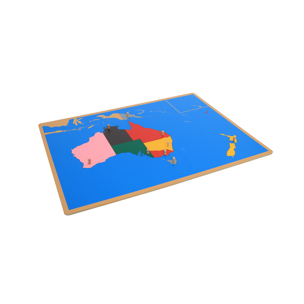 Houten puzzel Kaart van Austra - Kids Education In Australia recensie en prijs