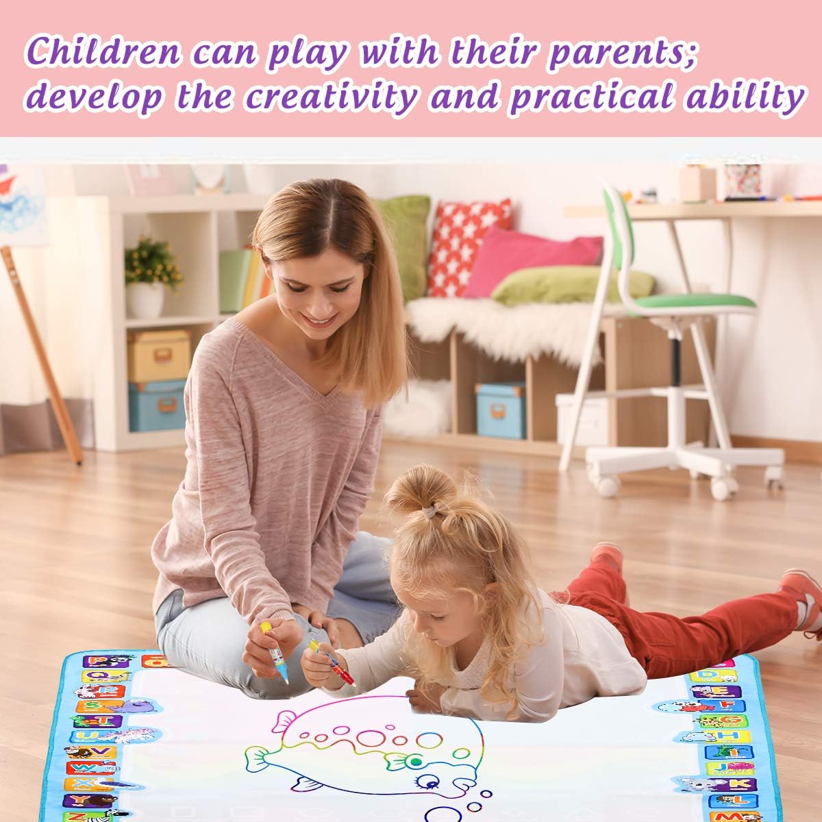 Magische watertekenmat Herbrui - Drawing Projector Kids recensie en prijs