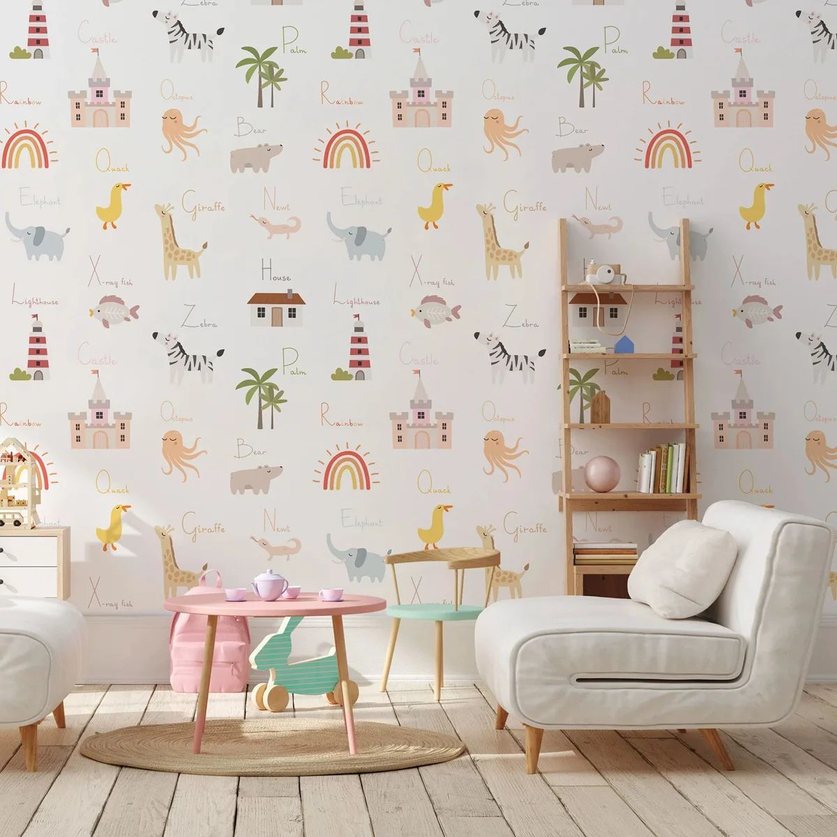 Educatief behang voor kinderen - Kids Education Nursery recensie en prijs