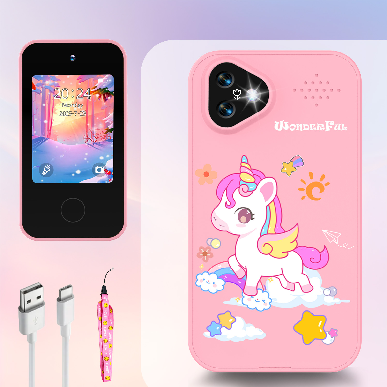 Unicorn Kids Smart Phone Camer - Kids Education Mobile recensie en prijs