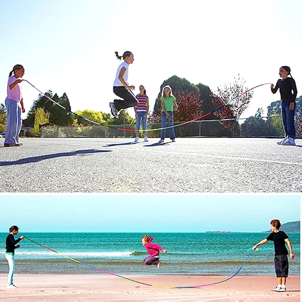 Lange regenboog springtouw voo - Kids Education Group recensie en prijs