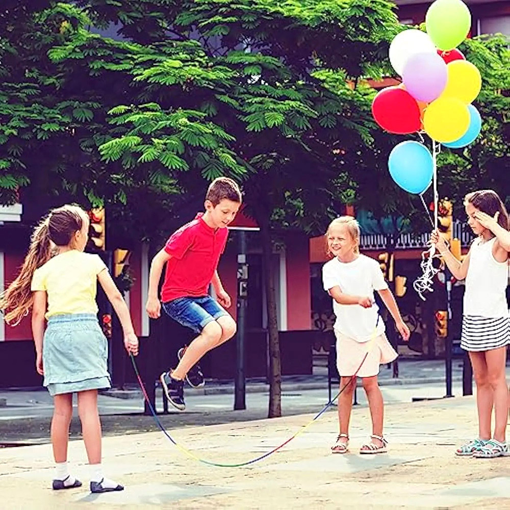 Lange regenboog springtouw voo - Kids Education Group recensie en prijs